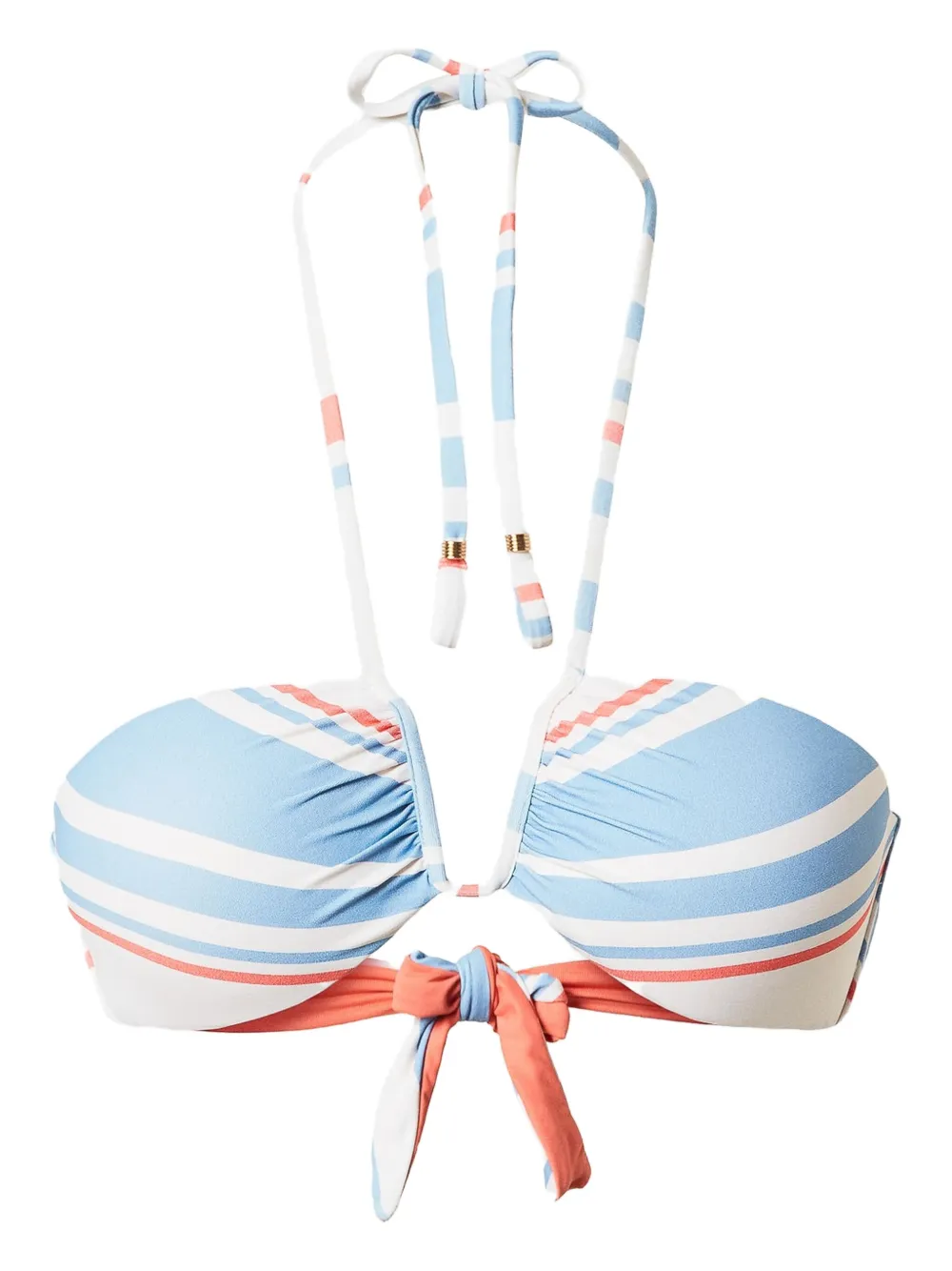 TWINSET striped bikini top Blauw