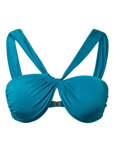 TWINSET top de bikini fruncido