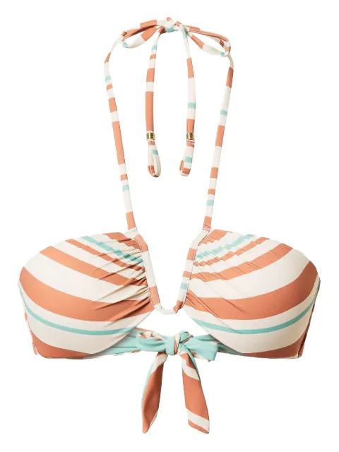 TWINSET striped bikini top