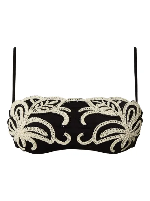 TWINSET top de bikini con apliques de strass