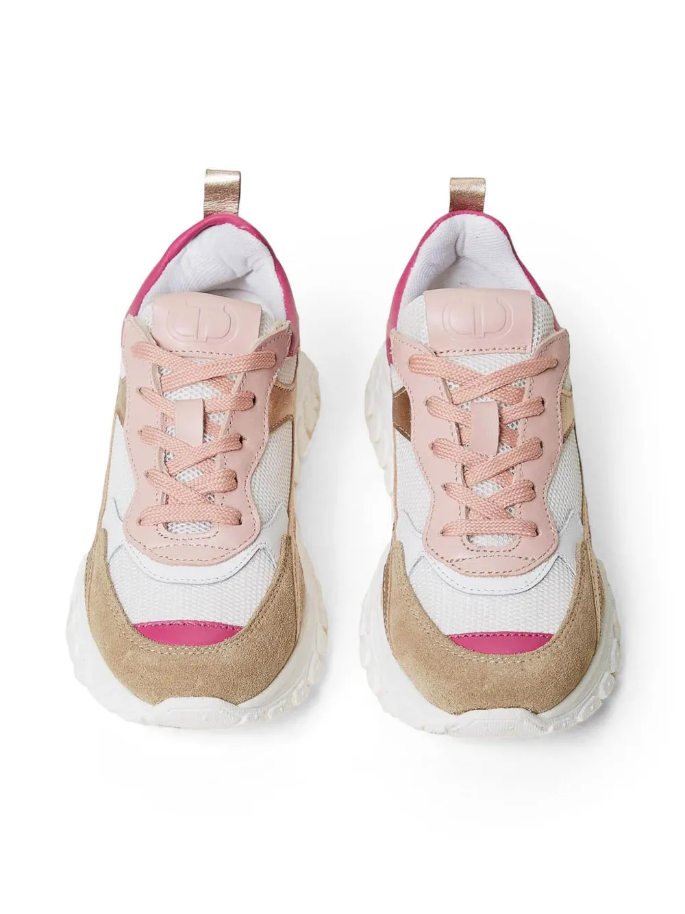 TWINSET Kids Sneakers met colourblocking Wit