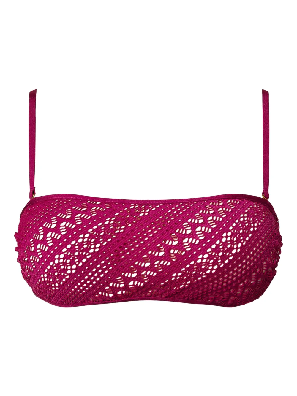 TWINSET Bikinitop verfraaid met kant Paars