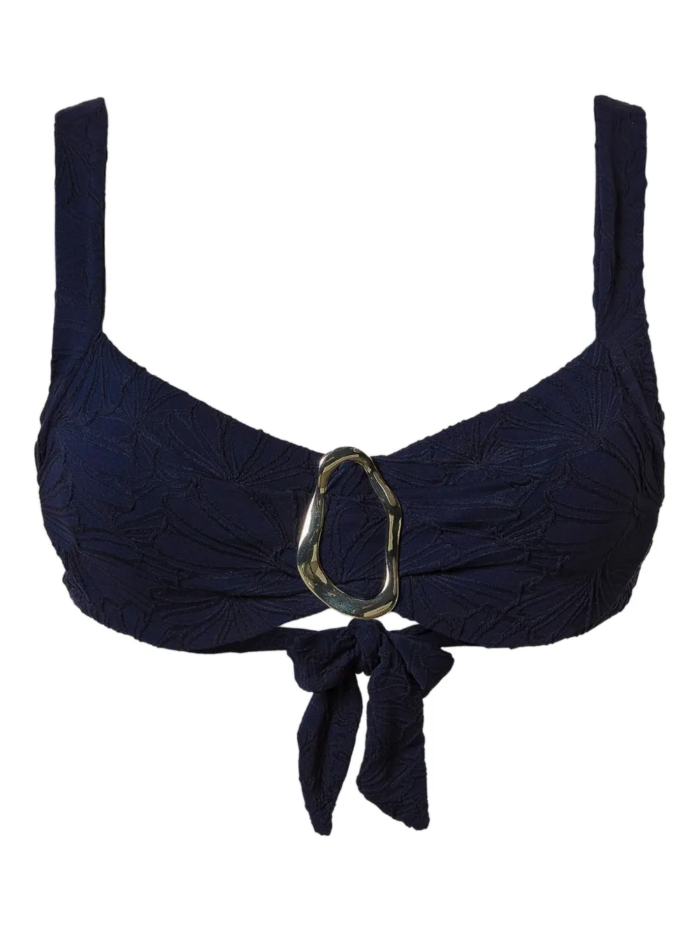 TWINSET Bikinitop met bladerpatroon Blauw
