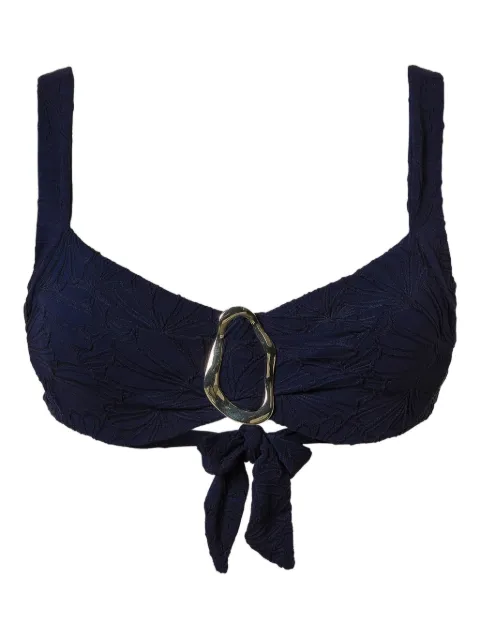 TWINSET leaf-patterned bikini top