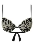 TWINSET embroidered bikini top - Black