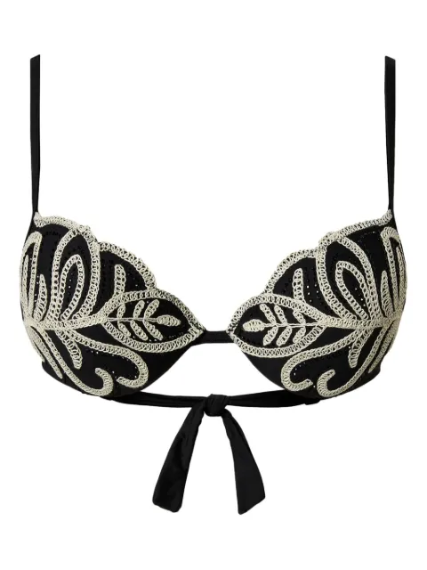 TWINSET embroidered bikini top