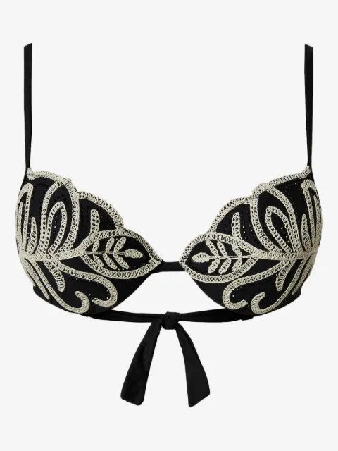 TWINSET embroidered bikini top