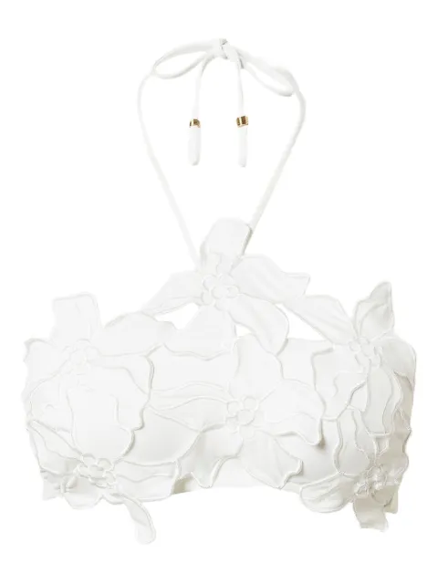 TWINSET top de bikini con apliques florales