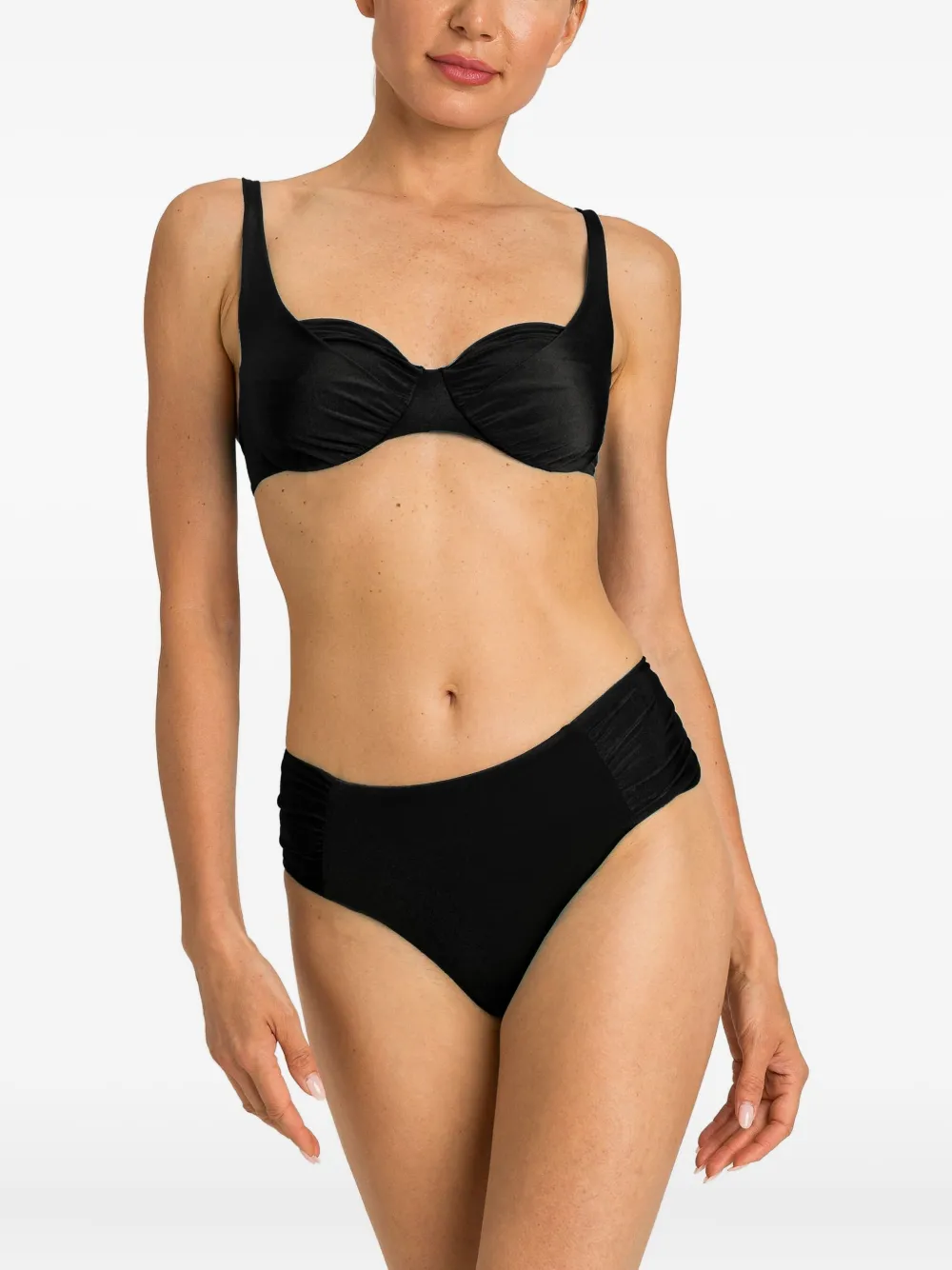 TWINSET Bikinitop met ruches Zwart
