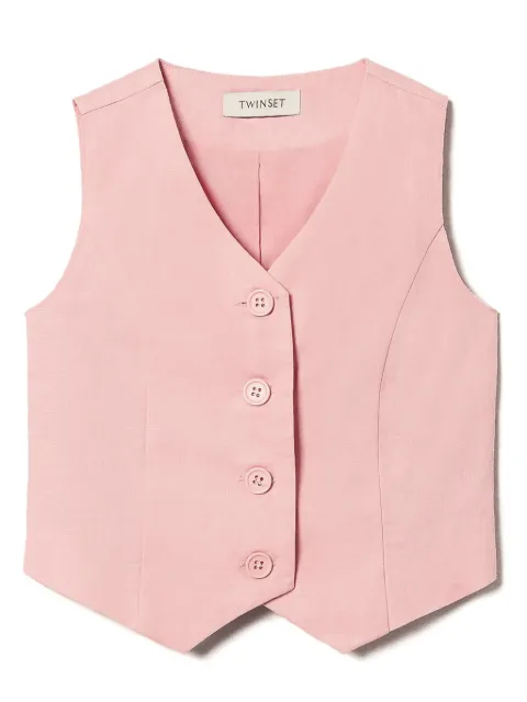 TWINSET Kids chaleco con botones