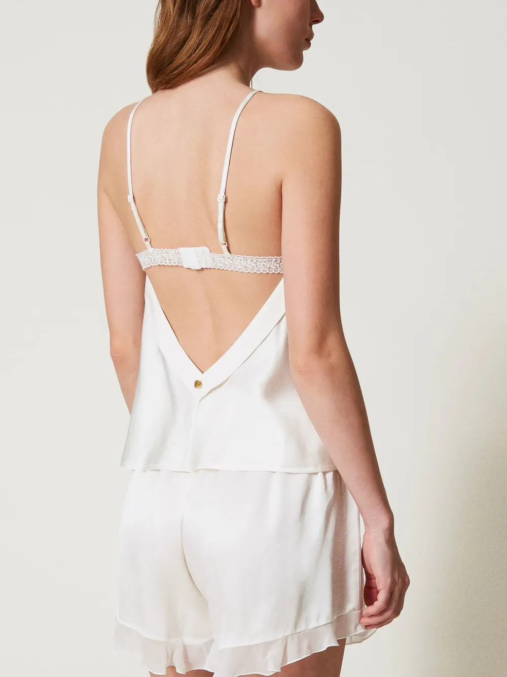 TWINSET Pyjama met kanten detail Wit