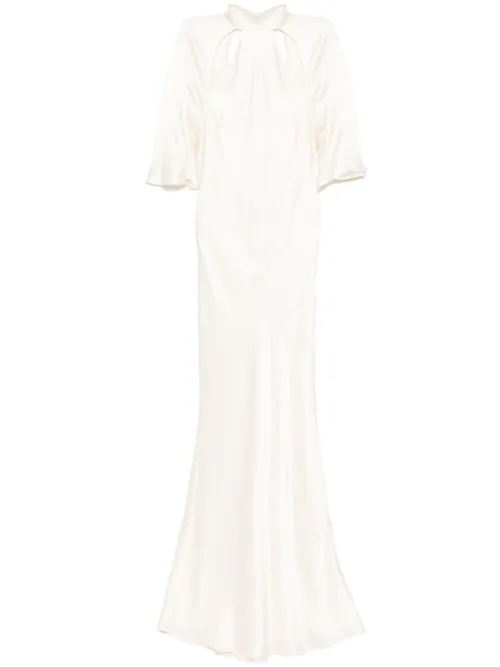Robe longue à dos-nu - Michelle Mason - Modalova