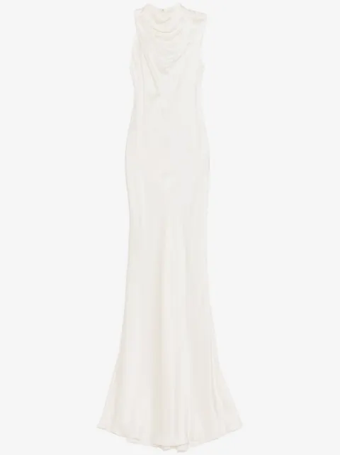 Michelle Mason ruffle bias gown 