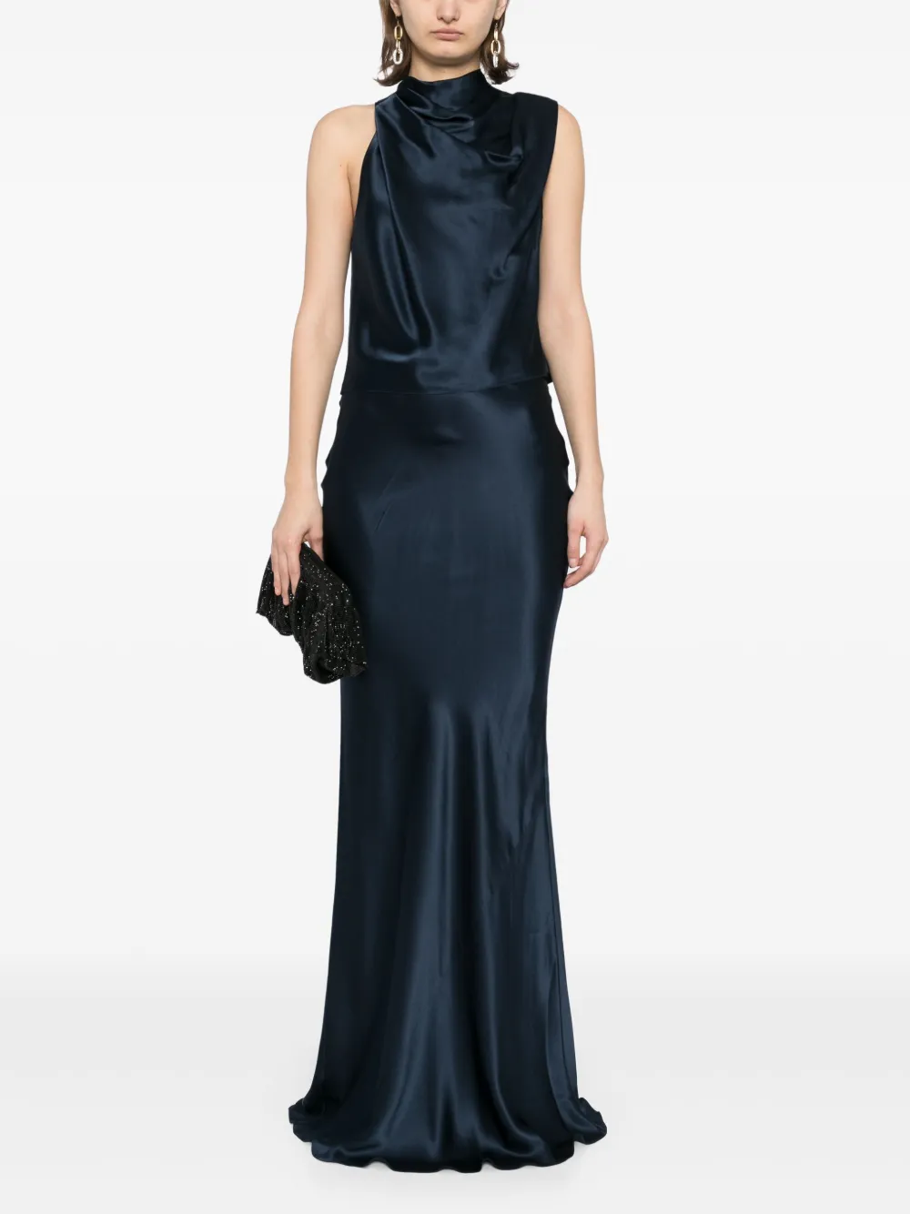 Michelle Mason Maxi rok - Blauw