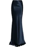 Michelle Mason bias maxi skirt - Blue