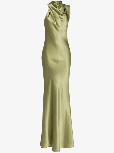 Michelle Mason vestido de seda sin mangas