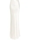 Michelle Mason bias maxi skirt - White