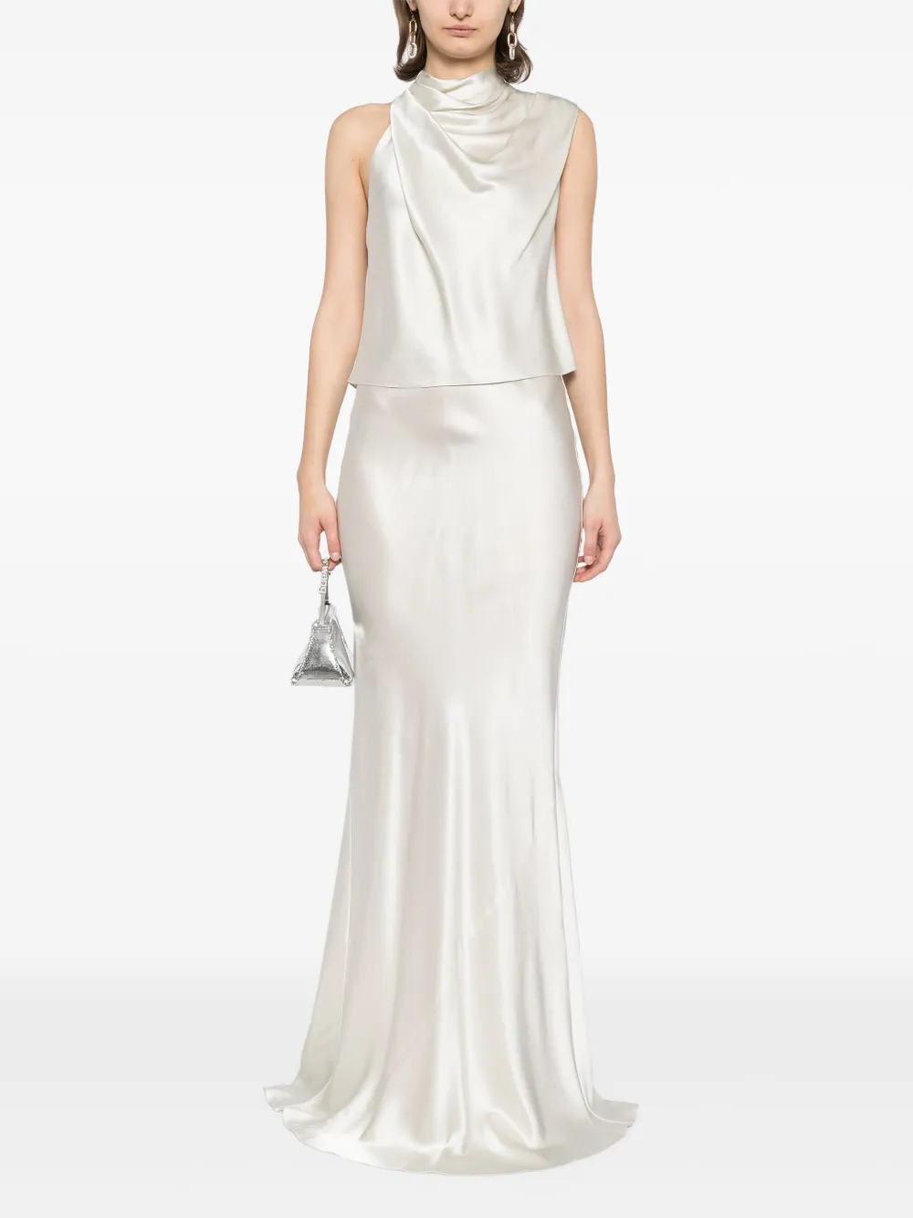 Michelle Mason Maxi rok - Wit