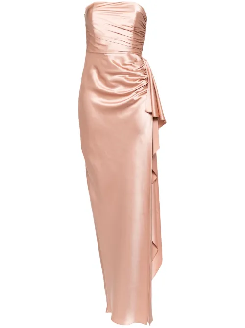 Robe longue sans manches à coupe évasée - Michelle Mason - Modalova