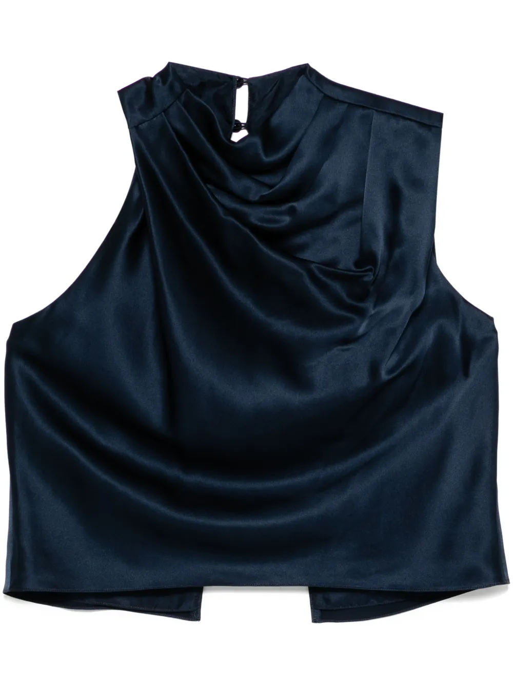 Michelle Mason Top met open rug Blauw
