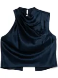 Michelle Mason open back top - Blue