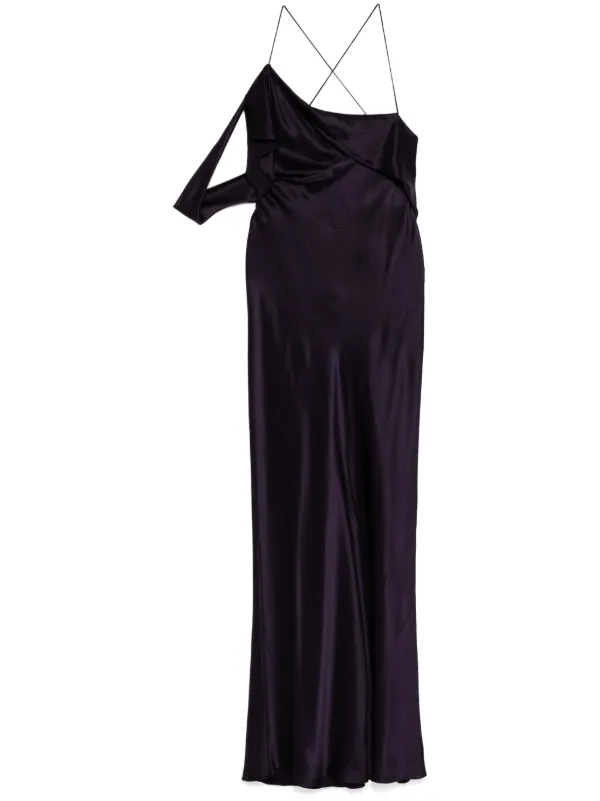 michelle mason asymmetrical dress Michelle Mason Asymmetric Silk Gown