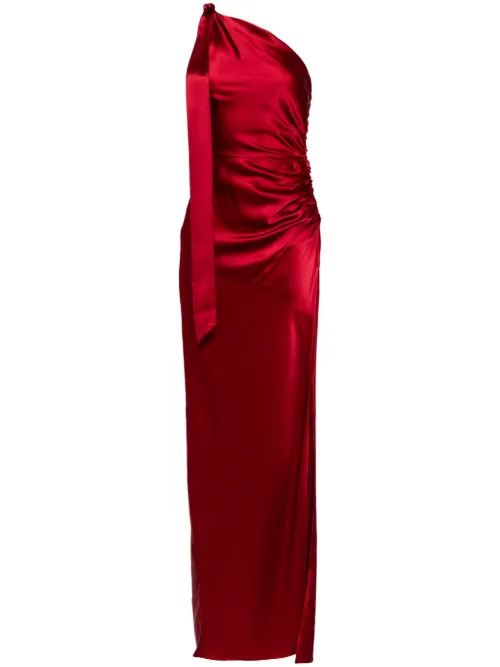 Robe longue à design asymétrique - Michelle Mason - Modalova