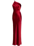 Michelle Mason asymmetrical design silk gown - Red