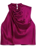 Michelle Mason open back top - Purple