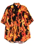 VETEMENTS graphic-print shirt - Black