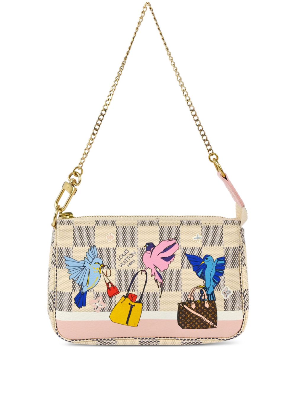 Louis Vuitton Pre-Owned 2018 mini Pochette Accessoires clutch bag - Neutrals