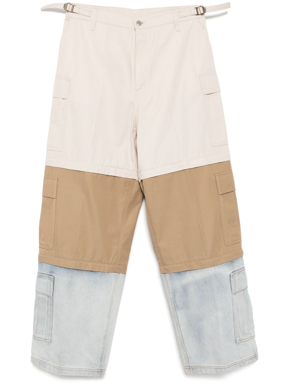 panelled cargo trousers