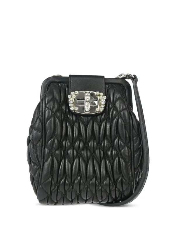 Miu Miu Pre-Owned 2010s マテラッセ ショルダーバッグ | ブラック