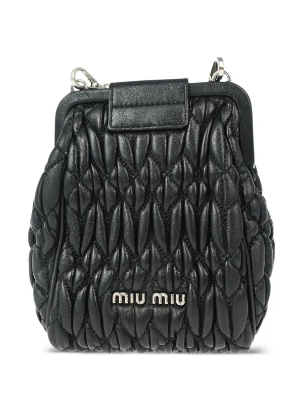 Miu Miu Pre-Owned 2010s マテラッセ ショルダーバッグ | ブラック