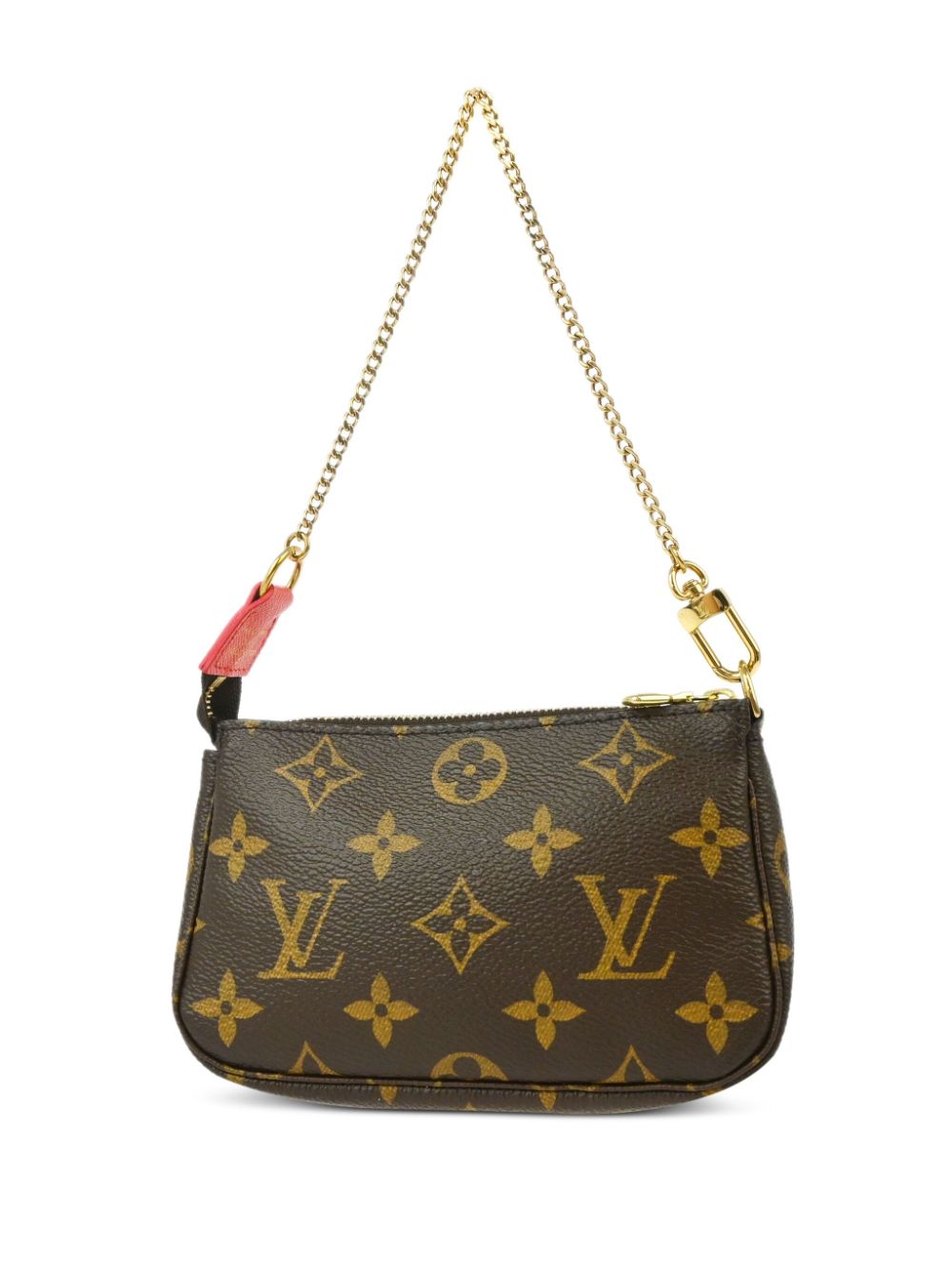 Louis Vuitton Pre-Owned 2015 Mini Pochette Accessoires schoudertas - Bruin