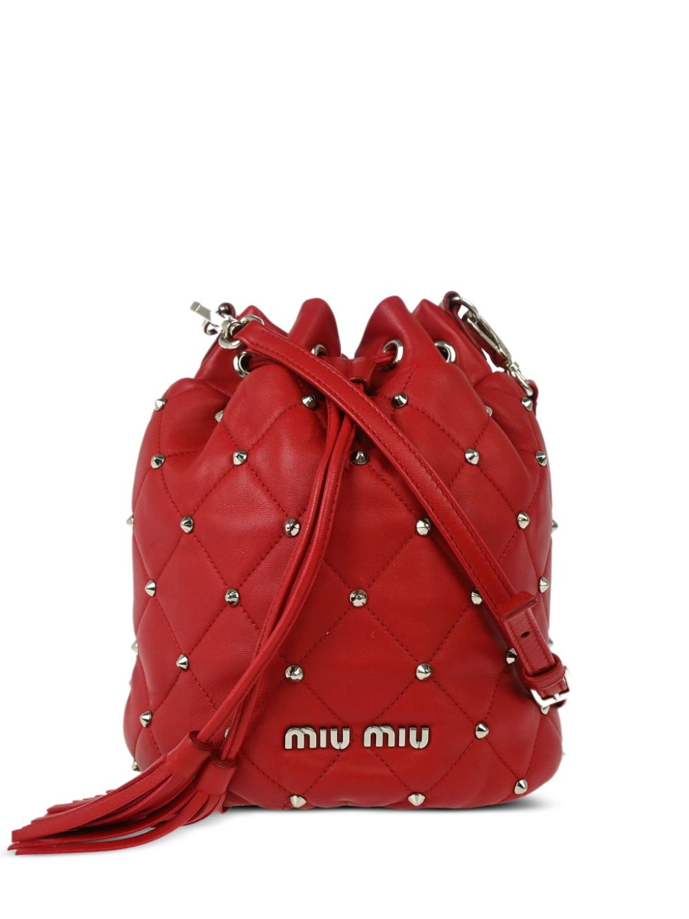 2010 stud-embellished bucket bag