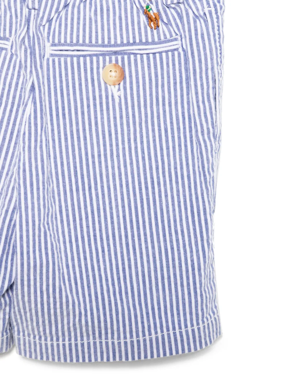 POLO RALPH LAUREN KIDS Gestreepte shorts Blauw