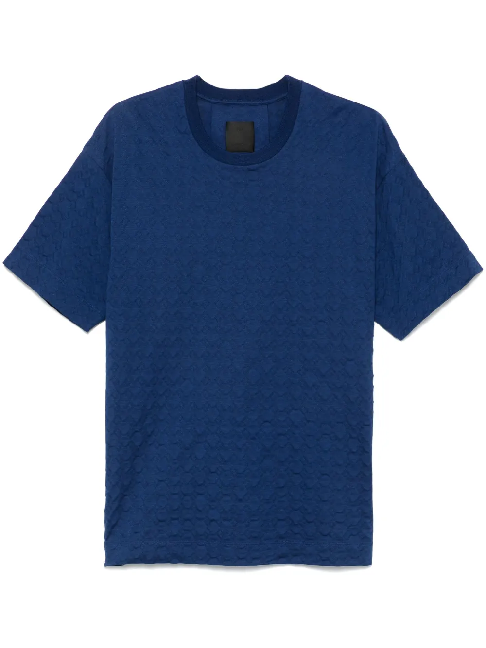 Givenchy T-shirt met 72 monogram-jacquard Blauw