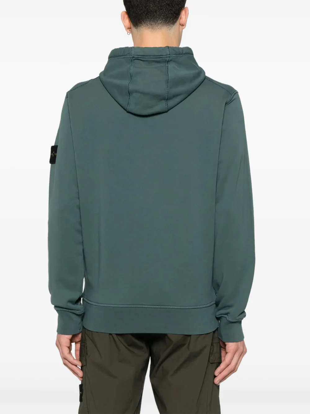 Stone Island Hoodie met Compass-logopatch Groen