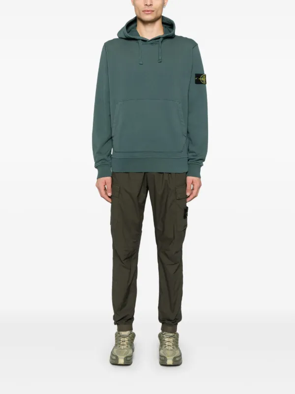 Stone Island コンパスバッジ パーカー | グリーン | FARFETCH JP