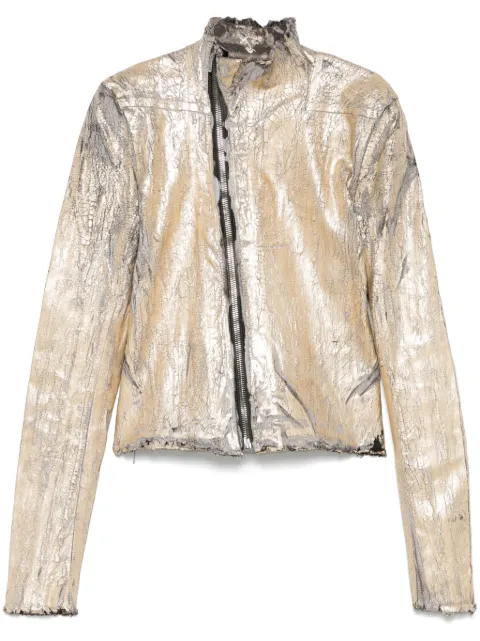 Rick Owens cracked-effect jacket