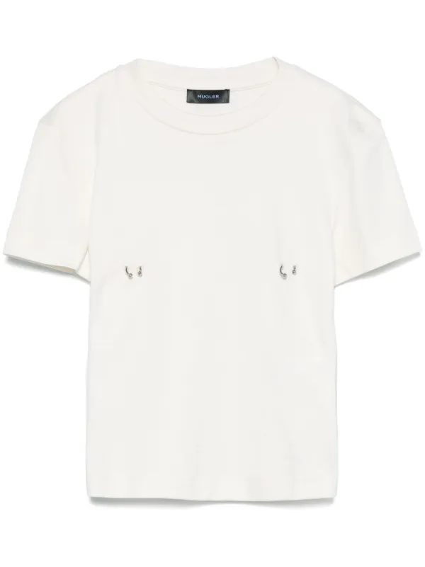 Tシャツ・カットソー MUGLER Woman T-Shirt White 25P3TS01086016 1014 27642760_57425898_600.jpg