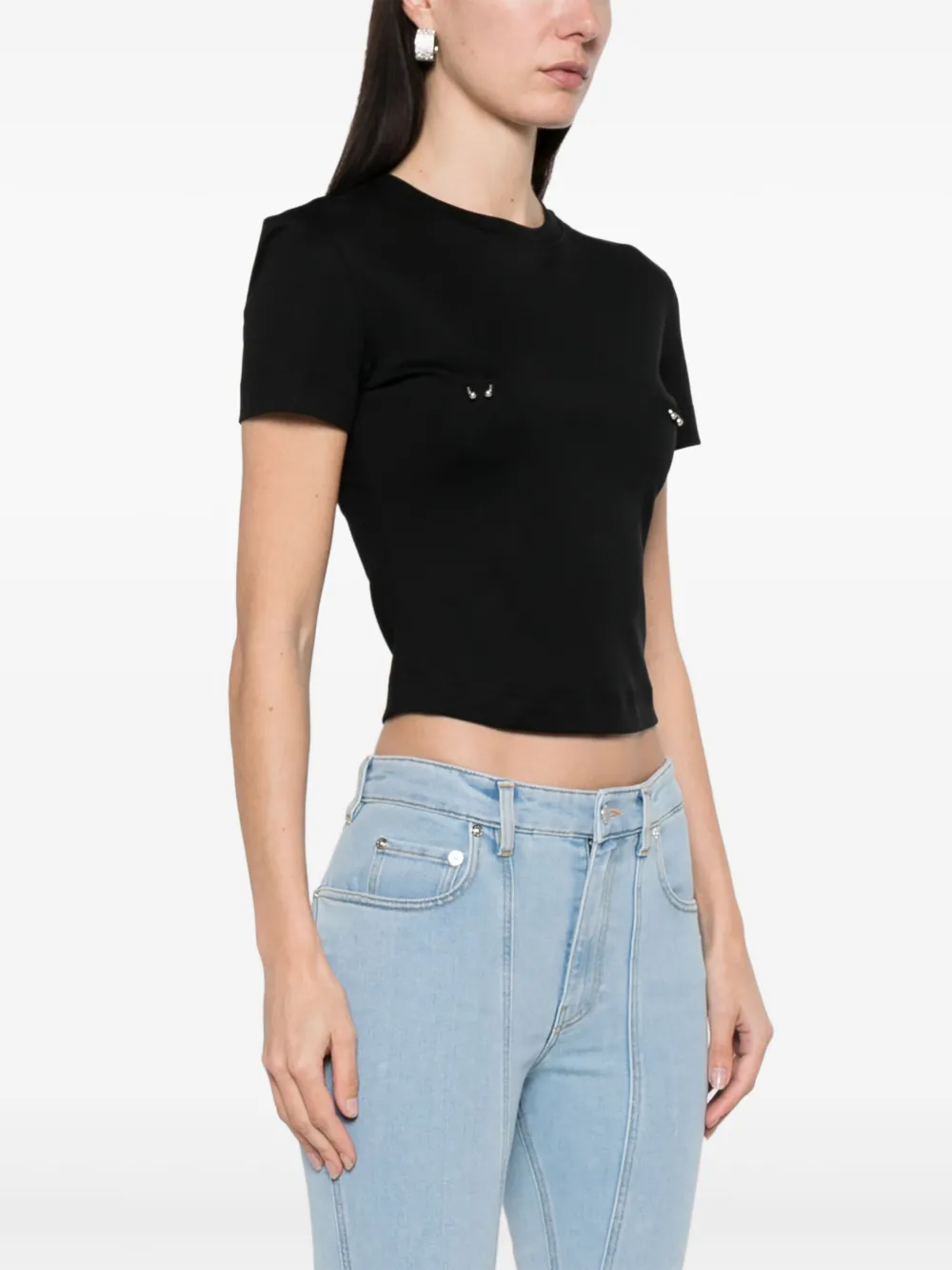 Mugler ピアス Tシャツ | ブラック | FARFETCH JP