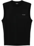 Mugler logo-lettering vest - Black