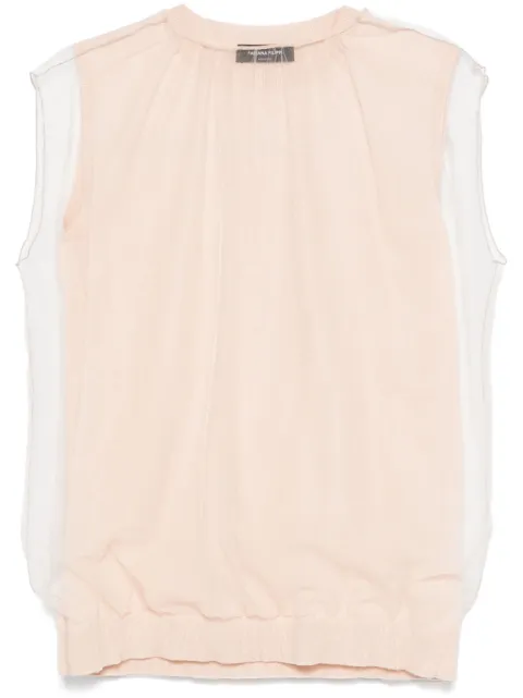 Fabiana Filippi tulle-layered top