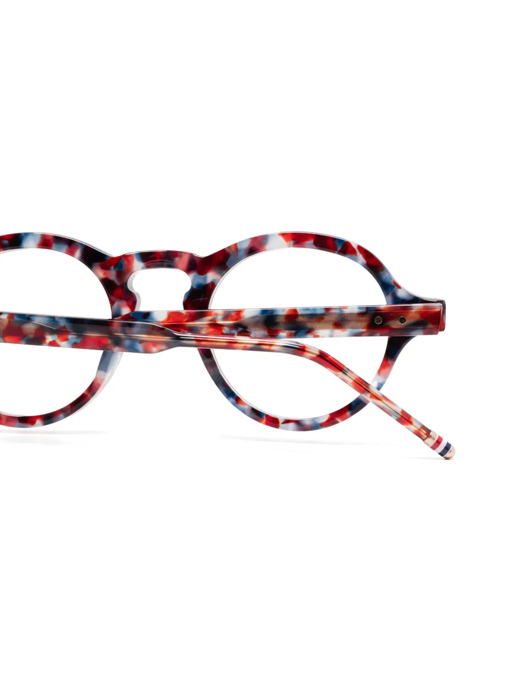 Thom Browne Eyewear Bril met rond montuur Rood