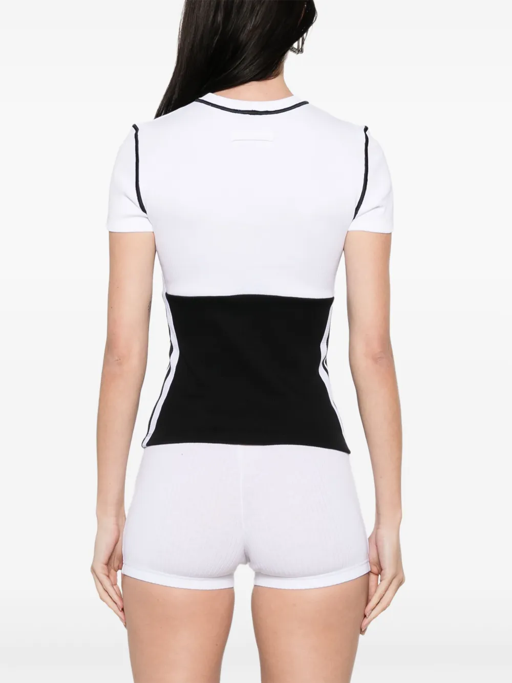 Jean Paul Gaultier T-shirt met logopatch Zwart