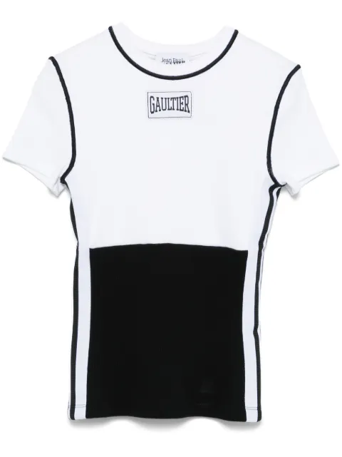 Jean Paul Gaultier logo-patch T-shirt