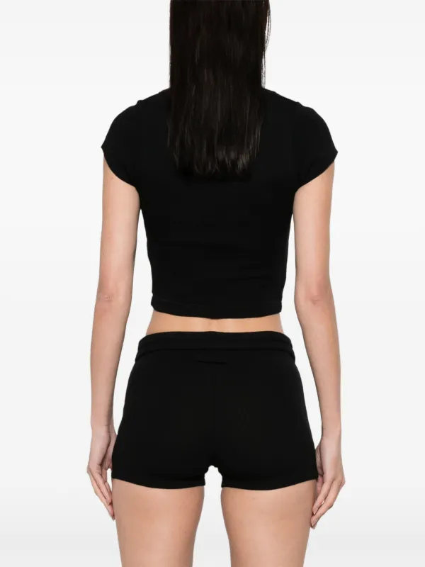 Jean Paul Gaultier logo-patch T-shirt | Black | FARFETCH