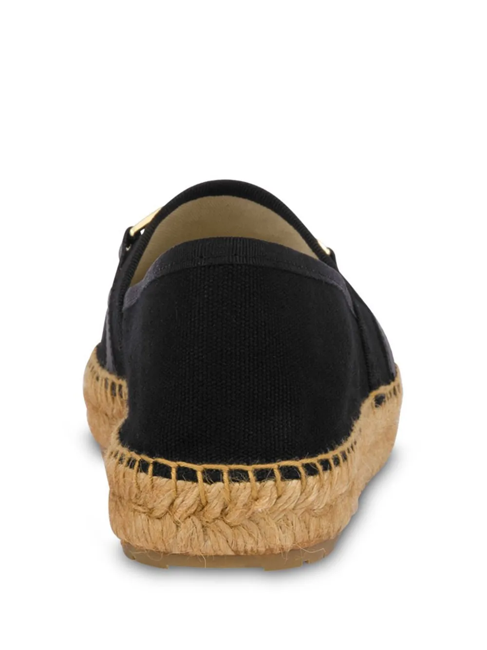 Love Moschino Espadrilles met hartpatroon Zwart